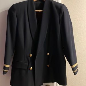 Nautical navy jacket…perfect for cruising
